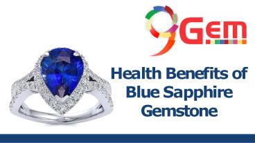 Health Benefits of Blue Sapphire Gemstone