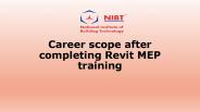 Career scope after completing Revit MEP training