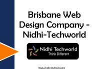 Brisbane Web Design Company - Nidhi-Techworld
