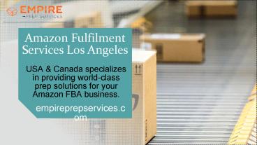 Amazon Fulfilment Services Los Angeles