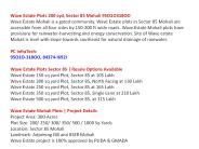 Wave Estate Plots Price, Wave Estate Mohali 95O1O318OO