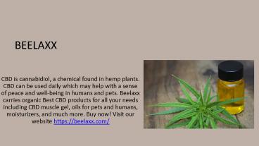 CBD Product Lab Testing | Beelaxx