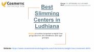 Best Slimming Centers in Ludhiana