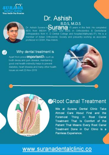 Affordable Cost Dental Hospital in Indore - Dr. Ashish Surana