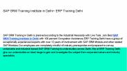 SAP SRM Training Institute in Delhi