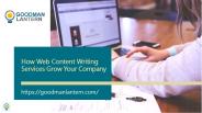 How Web Content Writing Services Grow Your Company