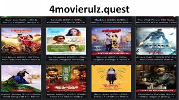 4Movierulz | A Best Website to Download Hindi dubbed Movies