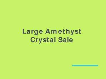 Large Amethyst Crystal sale