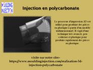 Comparaison des prix sur un moule d'injection