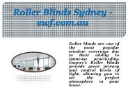 Roller Blinds Sydney - ewf.com.au