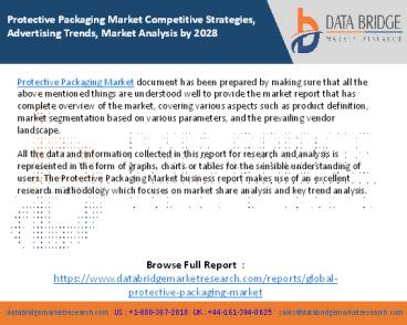 Protective Packaging Market Competitive Strategies, Advertising Trends, Market Analysis by 2028
