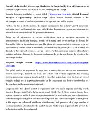 Microscope Market Size, Research, Analysis