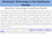 Blockchain Technology in Healthcare Market Report
