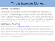 Throat Lozenges Market Report