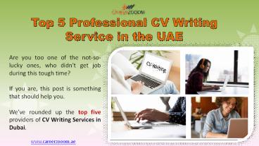 Top 5 Professional CV Writing Service in the UAE