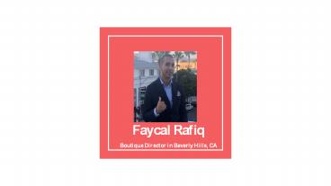 Faycal Rafiq - The Famous Marketer