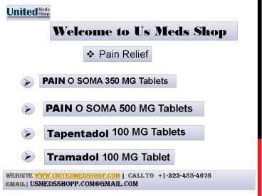 Treat any pain with PAIN O SOMA 350, 500 MG Tablets (1)