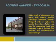 Roofing Awnings - ewf.com.au