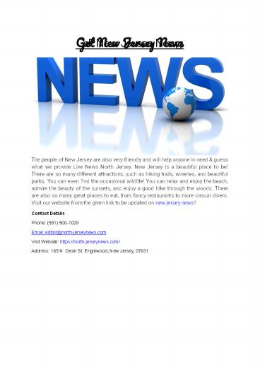 Get New Jersey News