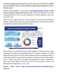 Viscosupplementation Market Size, Research, Analysis