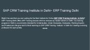 SAP MM Training  Institute in Delhi