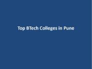 Top BTech Colleges in Pune