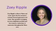 Zoey Ripple is a Denver Metro real estate agent