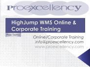 Proexcellency provides HighJump WMS online training.