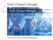Hotel Channel Manager