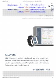 Sales CRM Software Solutions by Global infoCloud