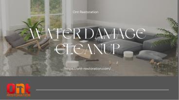 Water Damage Cleanup Mississauga