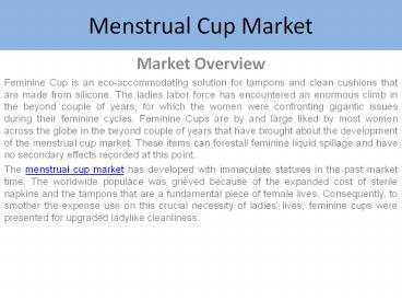 Menstrual Cup Market Report (1)