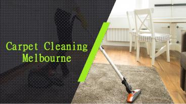 Carpet Cleaning Melbourne