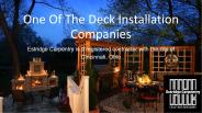 Professional Deck Builders In Cincinnati Ohio | Estridge Carpentry