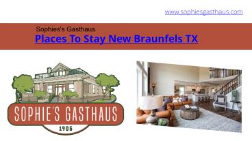 places to stay New Braunfels TX