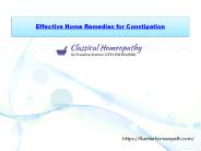 Effective Home Remedies for Constipation