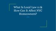 What Is Local Law 11 & How Can It Affect NYC Homeowners?