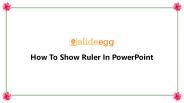 How To Show Ruler In PowerPoint