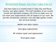 Windshield Repair Services Yuba City CA