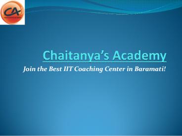 Best IIT Coaching Center in Baramati