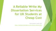 Need Someone to write your dissertation?