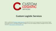 Personalized Brisbane Freight Forwarder