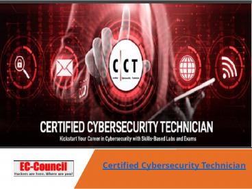 Certified Cybersecurity Technician certification | EC-Council