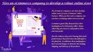 eCommerce company in Kolkata