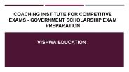 Coaching Institute for Competitive Exams - Government Scholarship