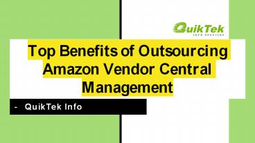 Why Outsourcing Amazon Vendor Central Management Is The Right Choice?