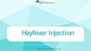 Book your Hayfever Injection