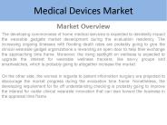 Medical Devices Market Report