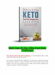 30 Day Ultra Fast Keto Diet