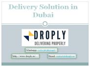 Fastest Flower Delivery Service in Dubai by Droply